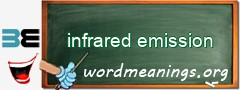 WordMeaning blackboard for infrared emission